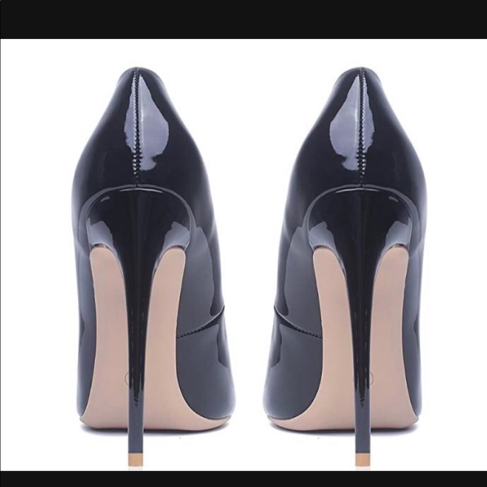 NWB Elisabet Tang High Heels Black Evening Party Cocktail Prom Shoes US Sz 7 - Picture 14 of 14